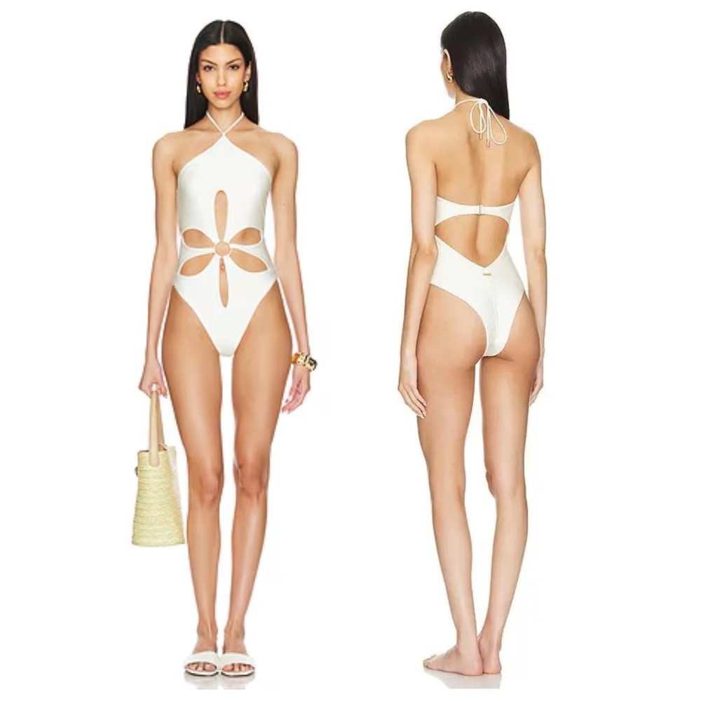 Cult Gaia Aster One Piece White